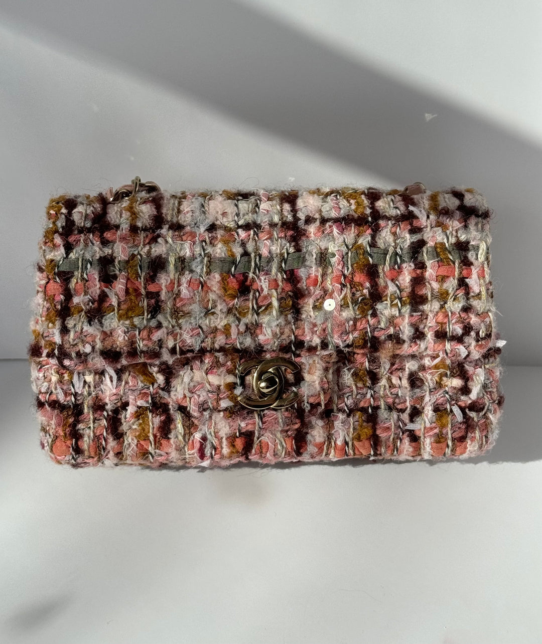 Chanel 2023 Tweed Mini Rectangular Flap Bag