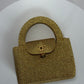 Chanel RARE 1998 Gold Silk Woven Mini Kelly