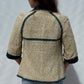 Chanel 2007 Spring Ecru & Denim Trim CC Jacket