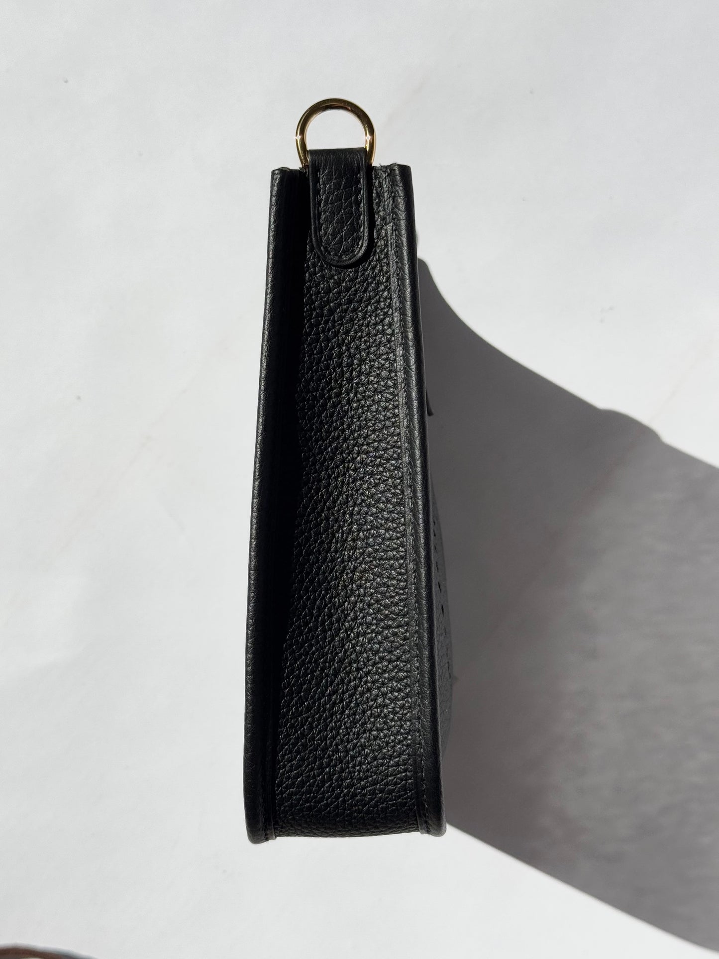 2024 Hermes Black Clemence Mini Evelyne TPM GHW