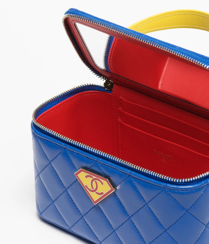 Chanel Superman Long Vanity With Chain Blue Lambskin Gold Hardware Métiers d’Art 2026