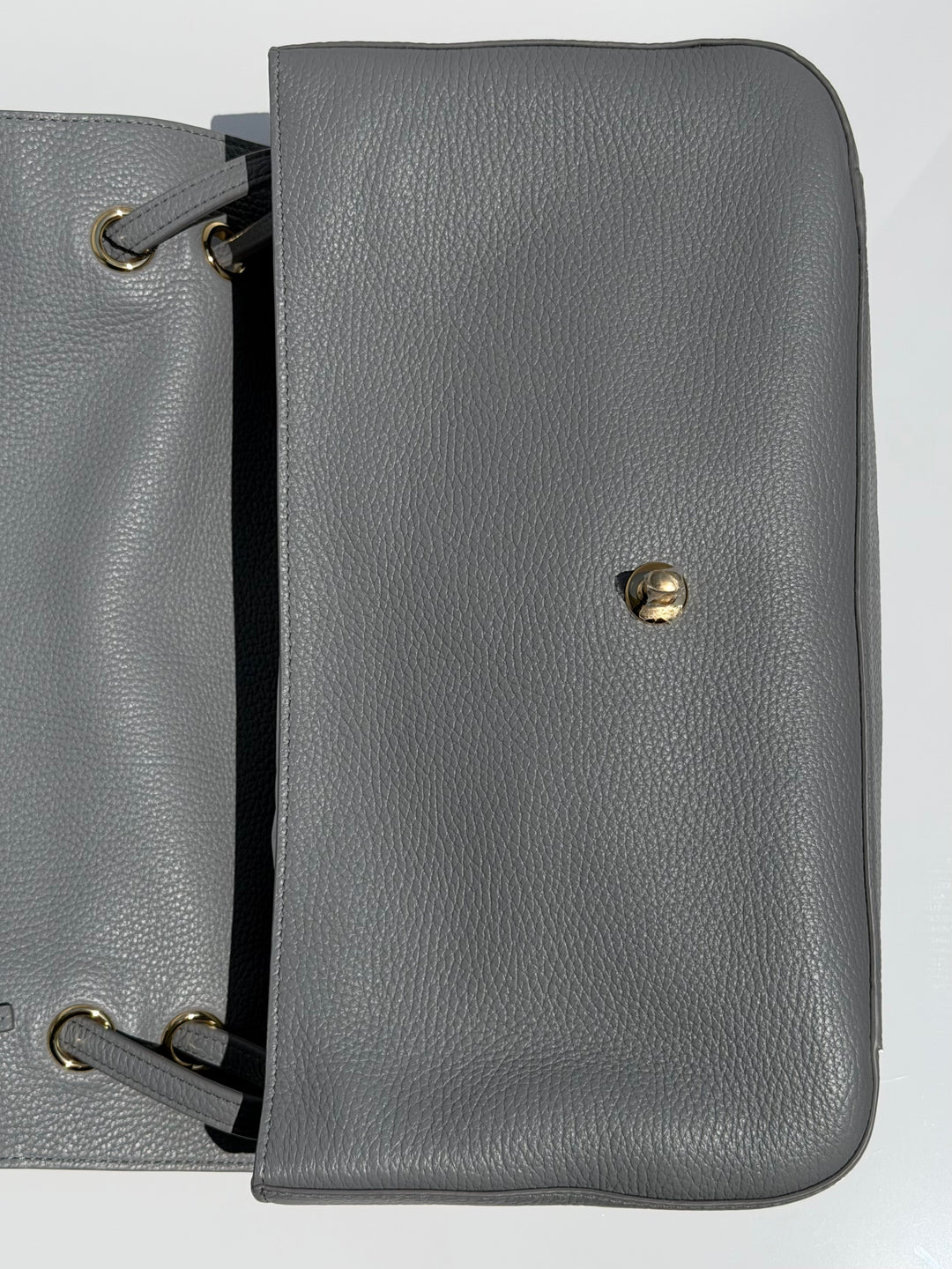 Chanel Maxi Flap Bag Grey Grained Calfskin Gold Tone Hardware Métiers D’Art 2026