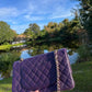 Chanel Purple Medium Vintage Caviar Classic Flap