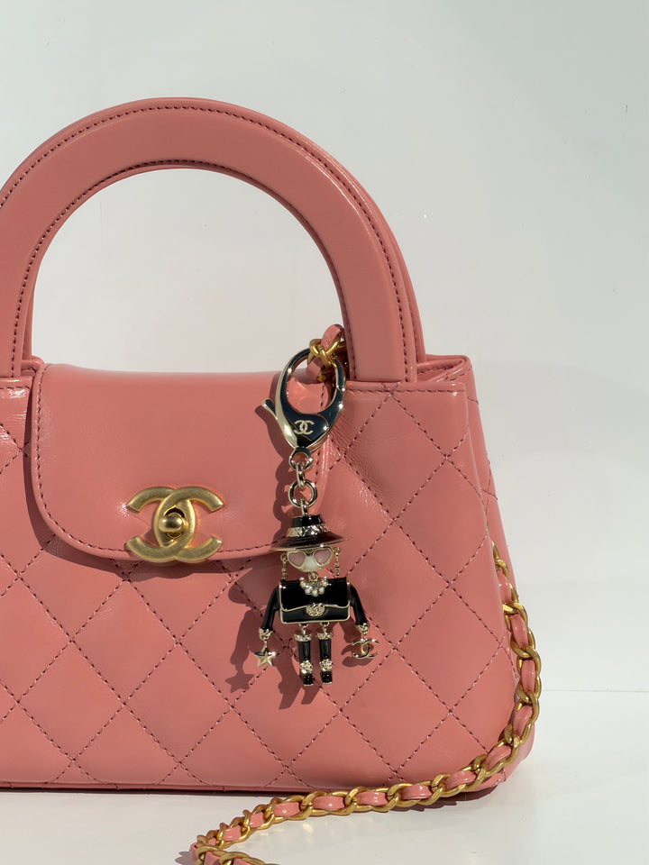 Chanel 23K Pink Aged Calfskin Mini Kelly