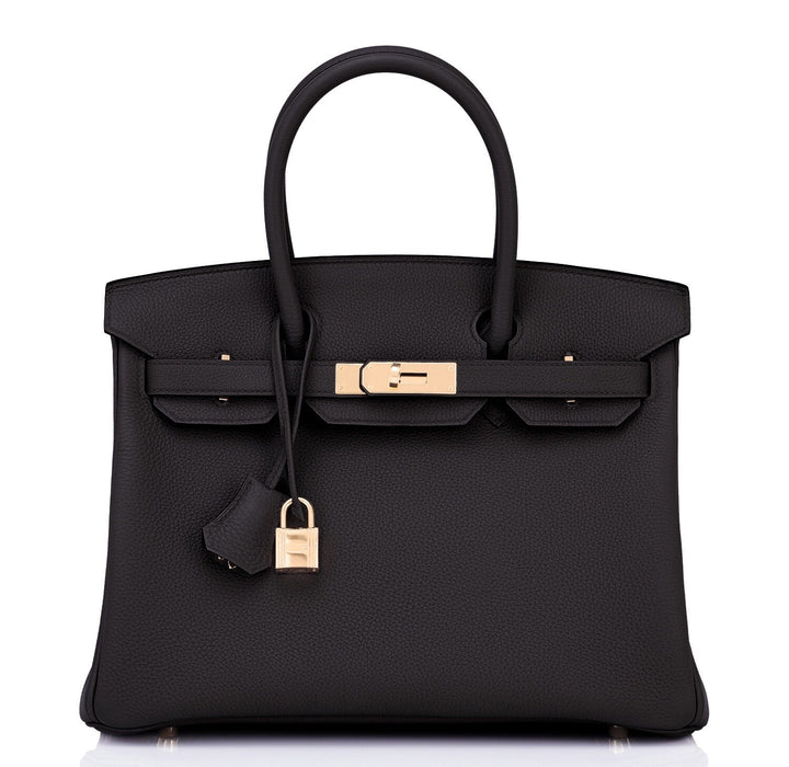 Hermès Birkin 30 — Noir Togo with Rose Gold Hardware