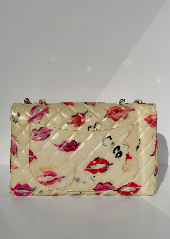 Chanel 1994 Jumbo Lips & Kisses Flap Bag