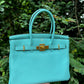 Hermes 2015 Bleu Atoll Togo Birkin 30