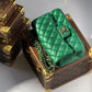 Chanel 18S Emerald Green Caviar Mini Flap Bag