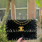 Chanel 1993 Black Velvet Whipstitch CC Flap Bag