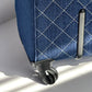 Chanel 20C Blue Quilted Denim & Leather Trolly