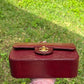 Chanel Burgundy Lizard Mini Rectangular Flap Bag