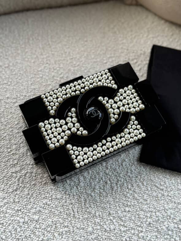 Chanel Pearl Plexiglass Lego Minaudiere