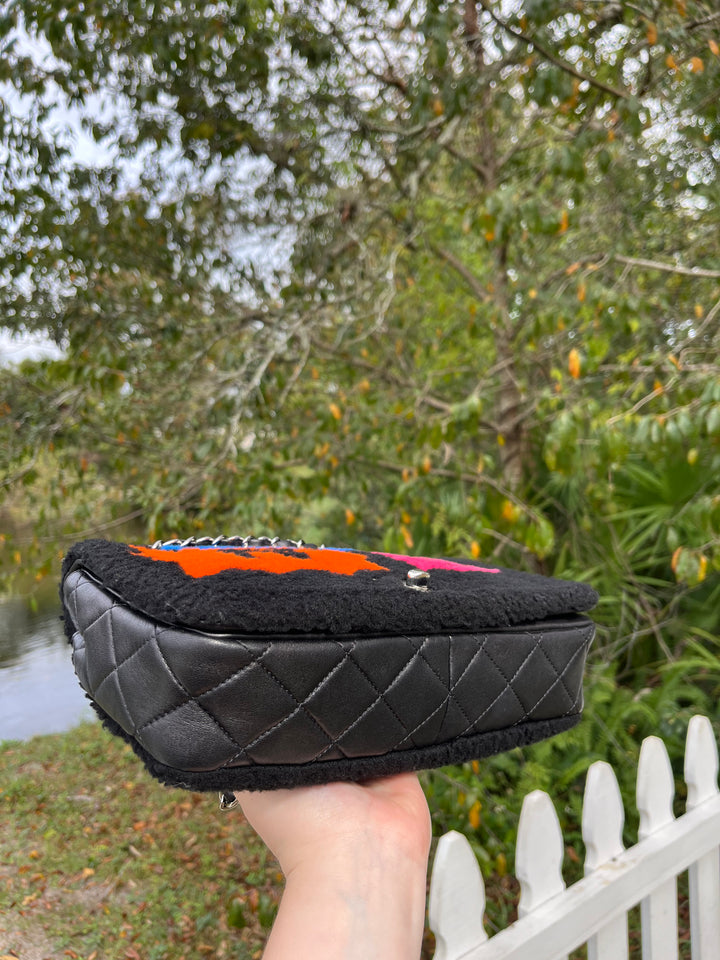 Chanel Supermarket Comic Medium Shearling Flap Bag