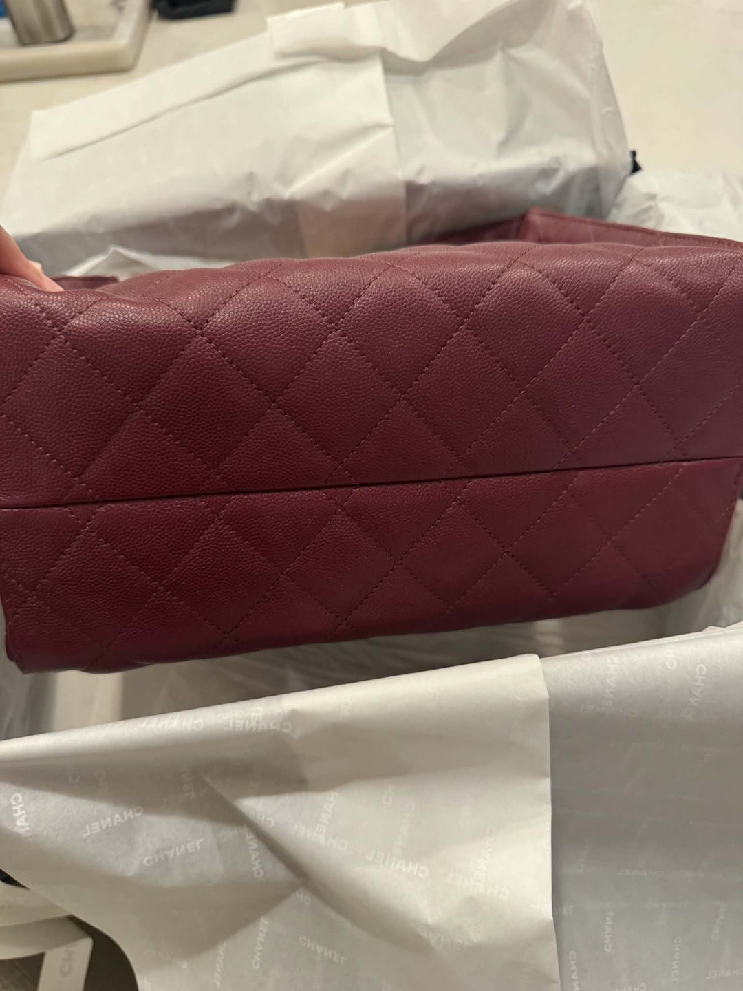 Chanel Small 25 Hobo Bag Caviar Leather Burgundy Antique Gold Hardware 2026