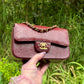 Chanel Burgundy Lizard Mini Rectangular Flap Bag