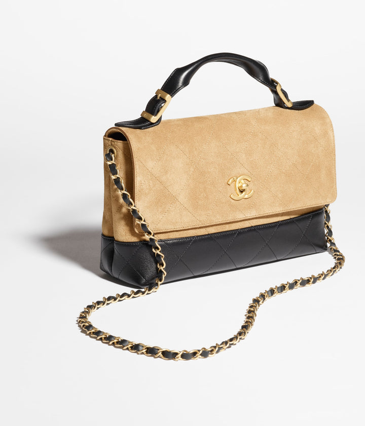 Chanel 2025 Coco Base Suede Handle Flap Bag
