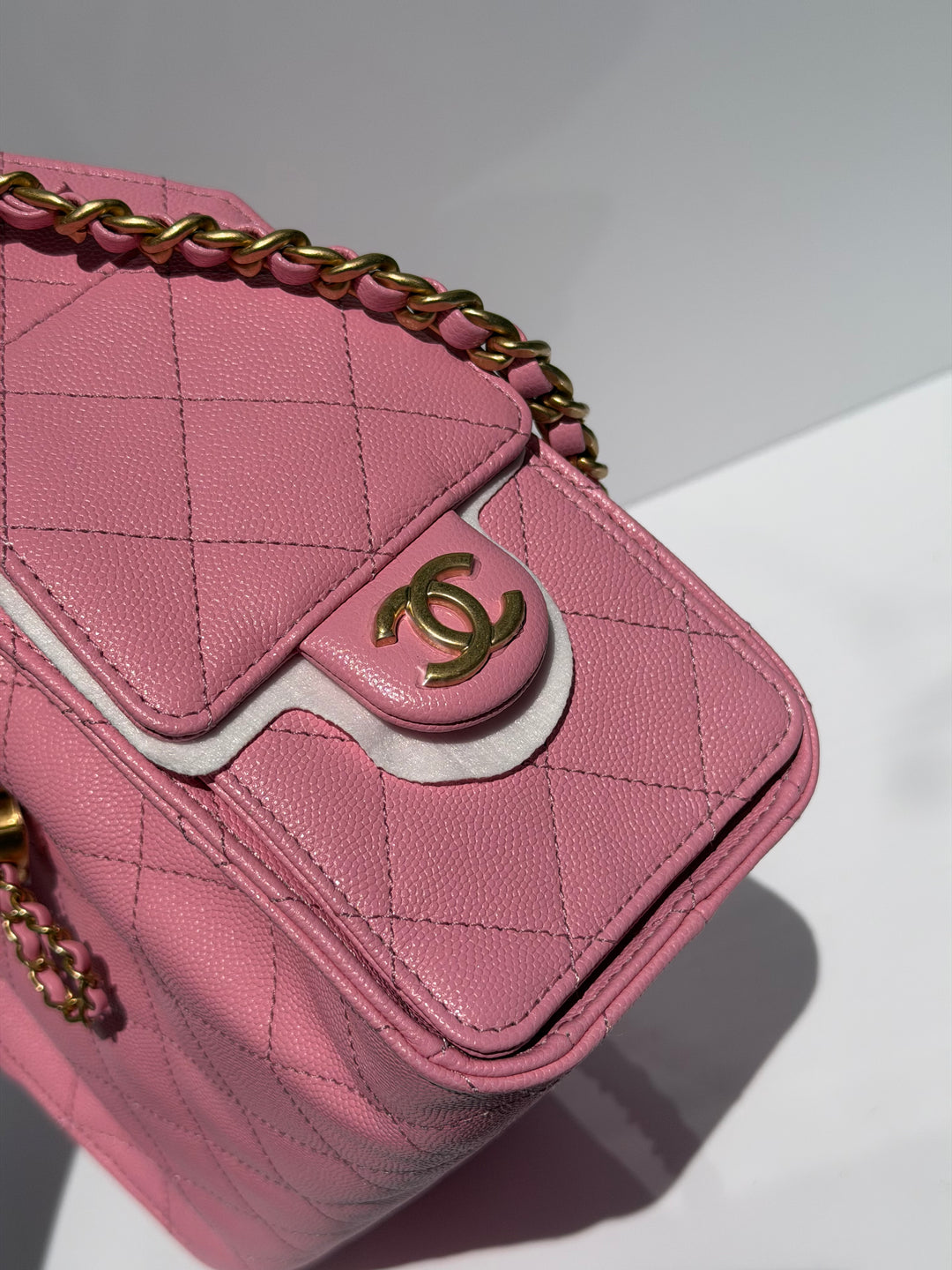 Chanel Mini 25 Hobo Bag Caviar Leather Bubblegum Pink Antique Gold Hardware 2026