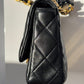 Chanel Lacquered Metal Small CC Lambskin Flap Bag