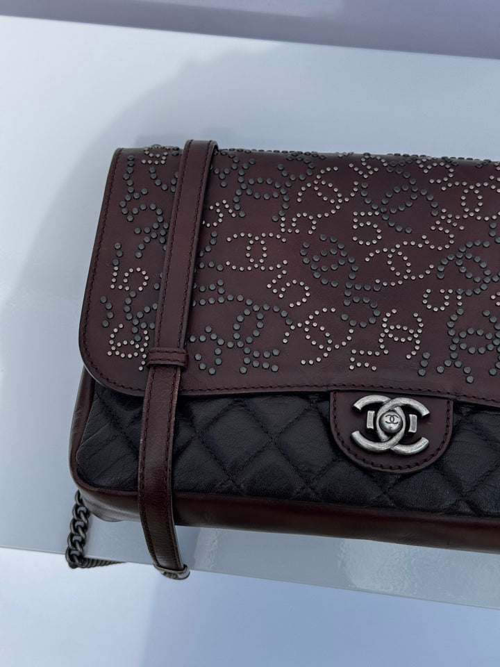 Chanel Jumbo Paris Dallas Texan Satchel Flap Bag