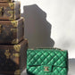 Chanel 18S Emerald Green Caviar Mini Flap Bag