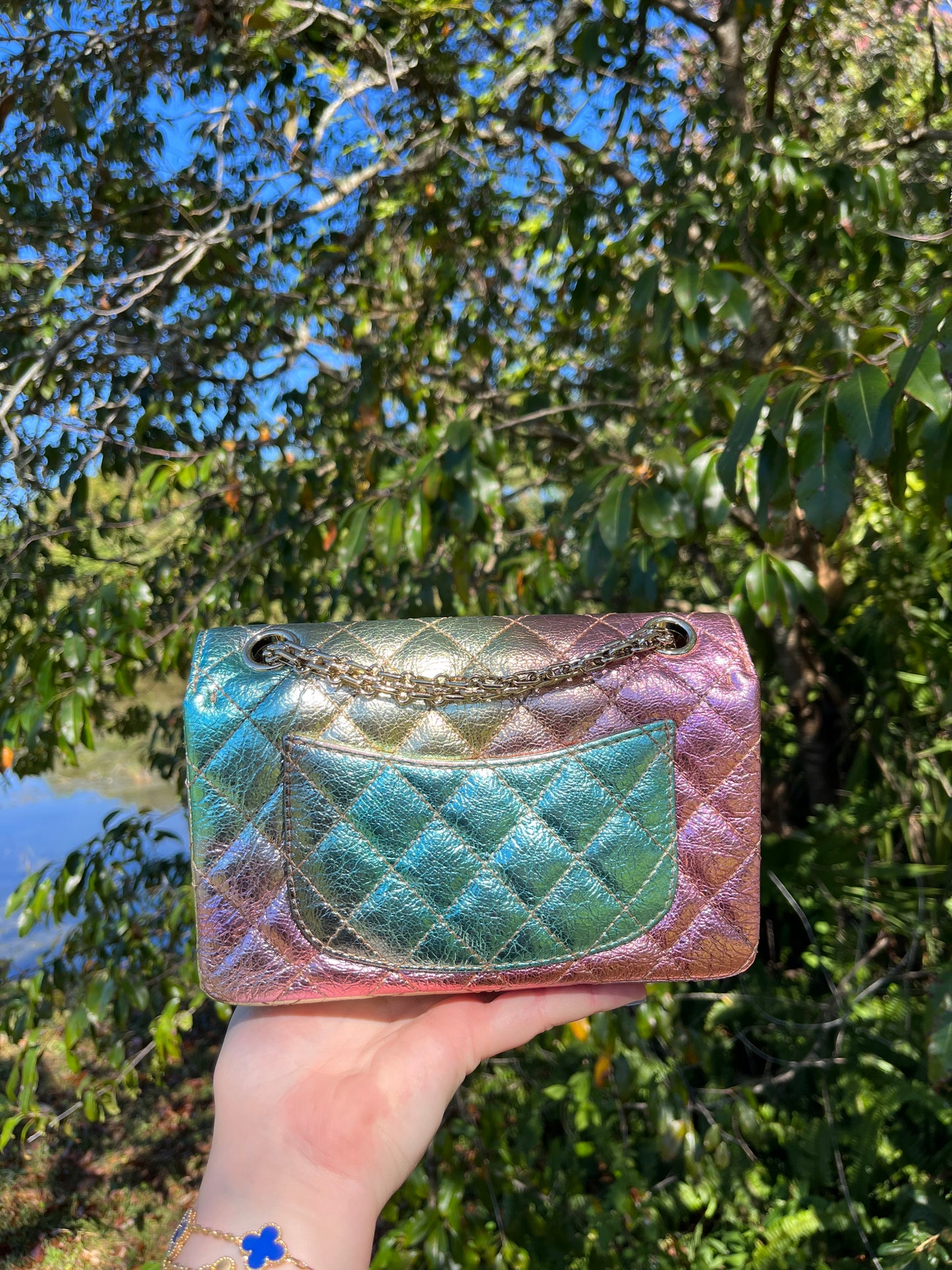 Chanel Rainbow Reissue 2.55 Mini Metallic Flap Bag