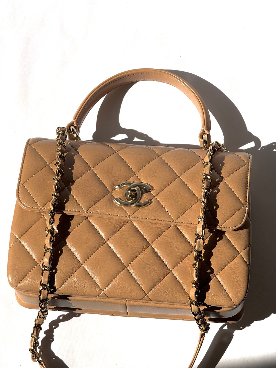 Chanel 22S Dark Beige Small Trendy Flap Bag