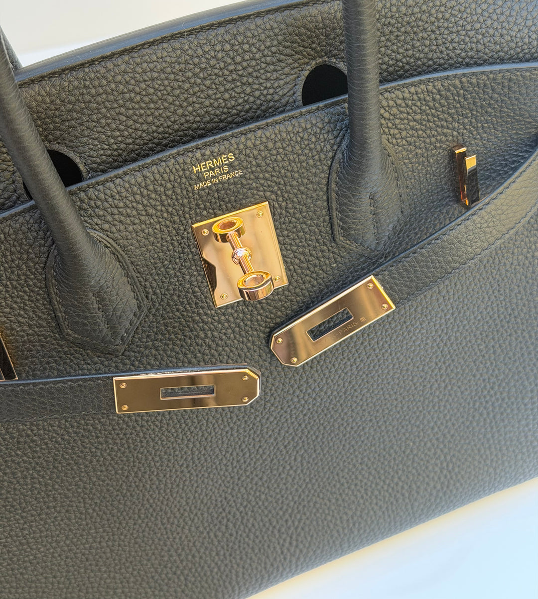 Hermès Birkin 30 — Noir Togo with Rose Gold Hardware
