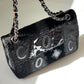 Chanel Black Patchwork Medium Single Flap Bag