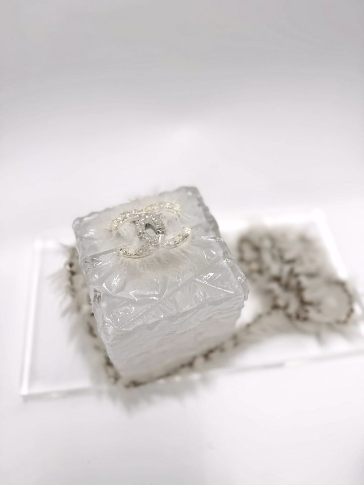 Chanel RARE Runway Acrylic Crystal CC Ice Cube Minaudiere