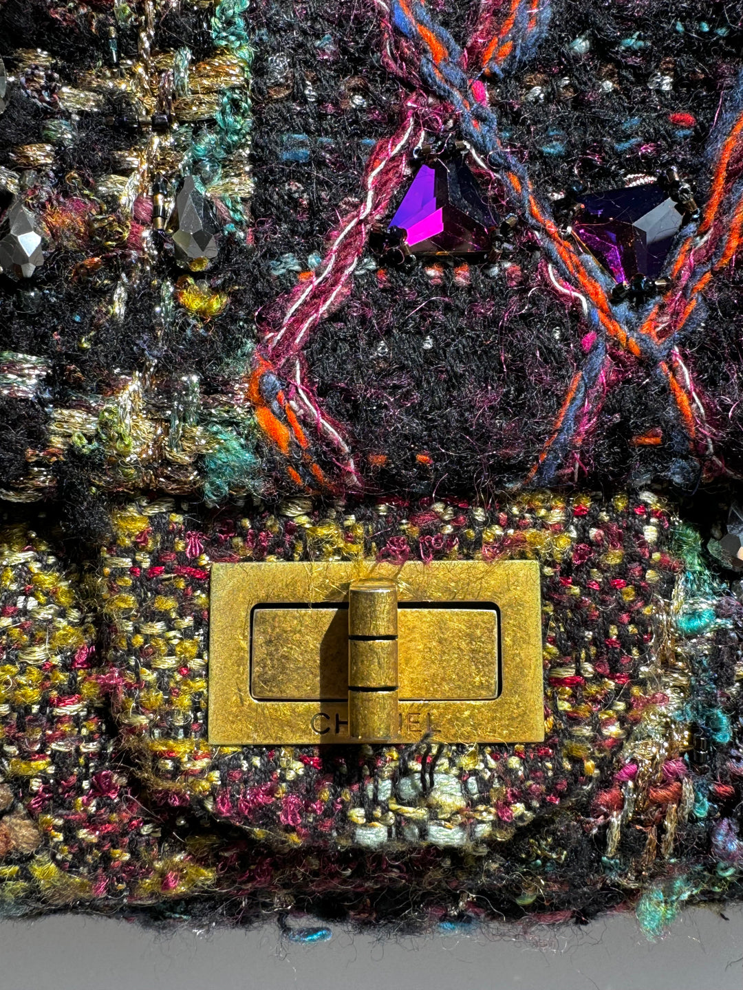Chanel Maxi Tweed Paris/Byzance Limited Edition Reissue Flap Bag