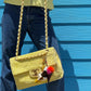 Chanel Yellow Terry Cloth Vintage Maxi Flap Bag