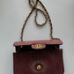 Chanel Burgundy Lizard Mini Rectangular Flap Bag