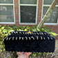 Chanel 1993 Black Velvet Whipstitch CC Flap Bag