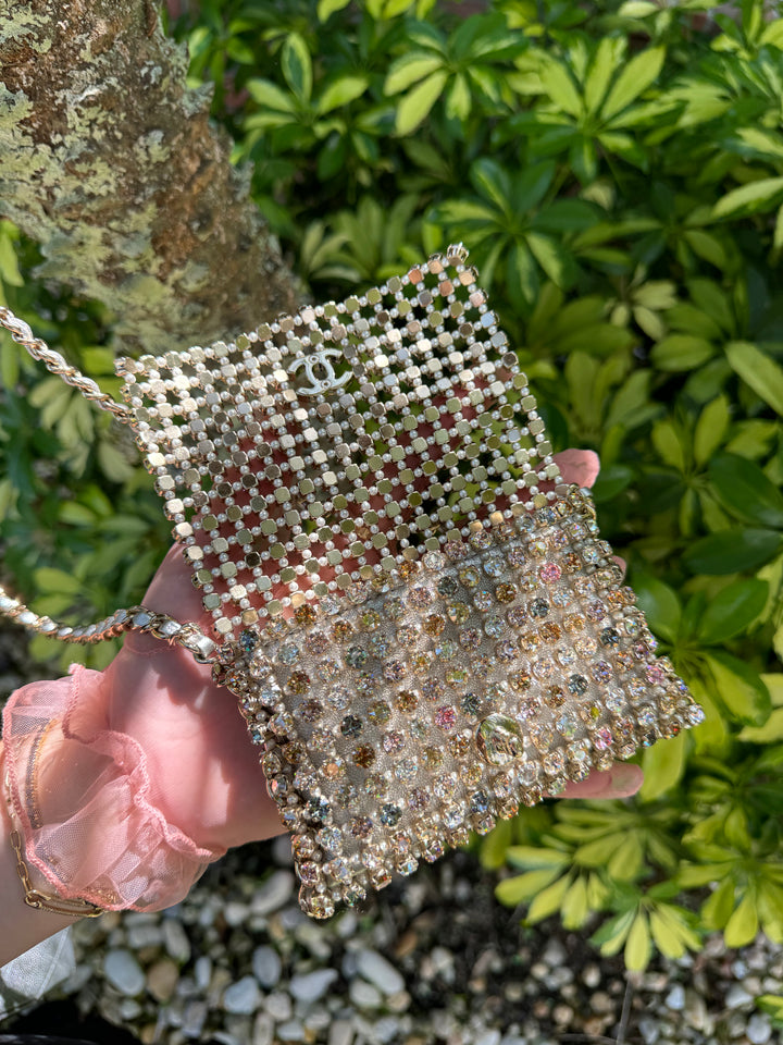 Chanel Multicolor Strass Pearl Mini Evening Bag