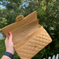 Chanel Vintage Dark Beige Medium Caviar Double Flap Bag