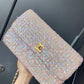 Chanel 1992 Medium Pink Sequin Flap Bag