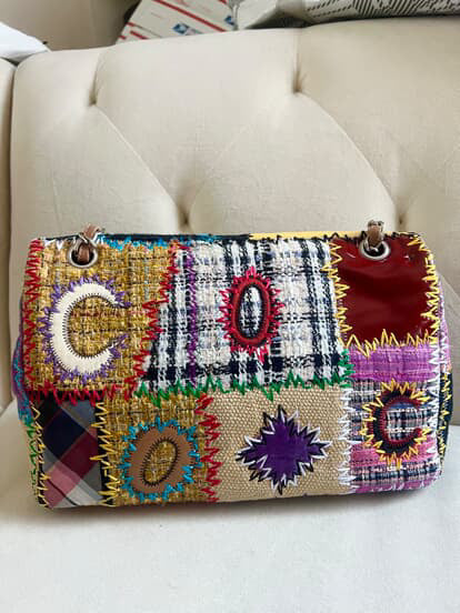 Chanel Jumbo Multicolor Patchwork Flap Bag