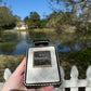 Chanel Black Quilted Leather and White Perspex Perfume Bottle Minaudiere