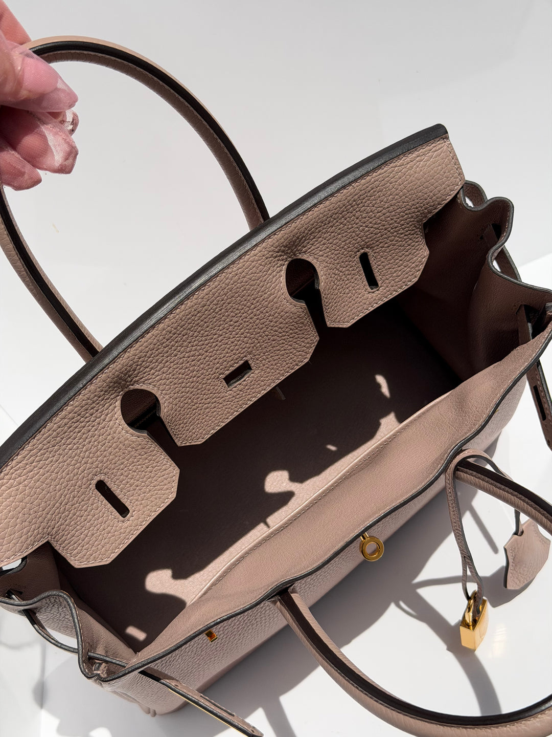 Hermès Birkin 30 Glycine Togo Gold Hardware 2015