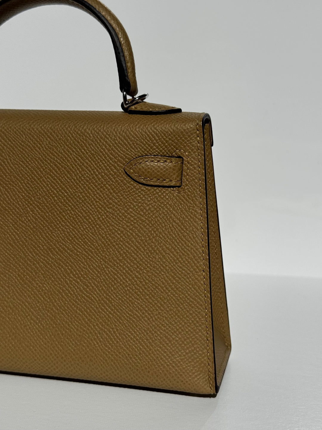 Hermes Mini Sellier Poussiere Electrum Kelly 20