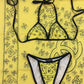 Chanel Spring/Summer 1994 Vintage Yellow Logo Bikini