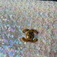 Chanel 1992 Medium Iridescent Sequin Flap Bag