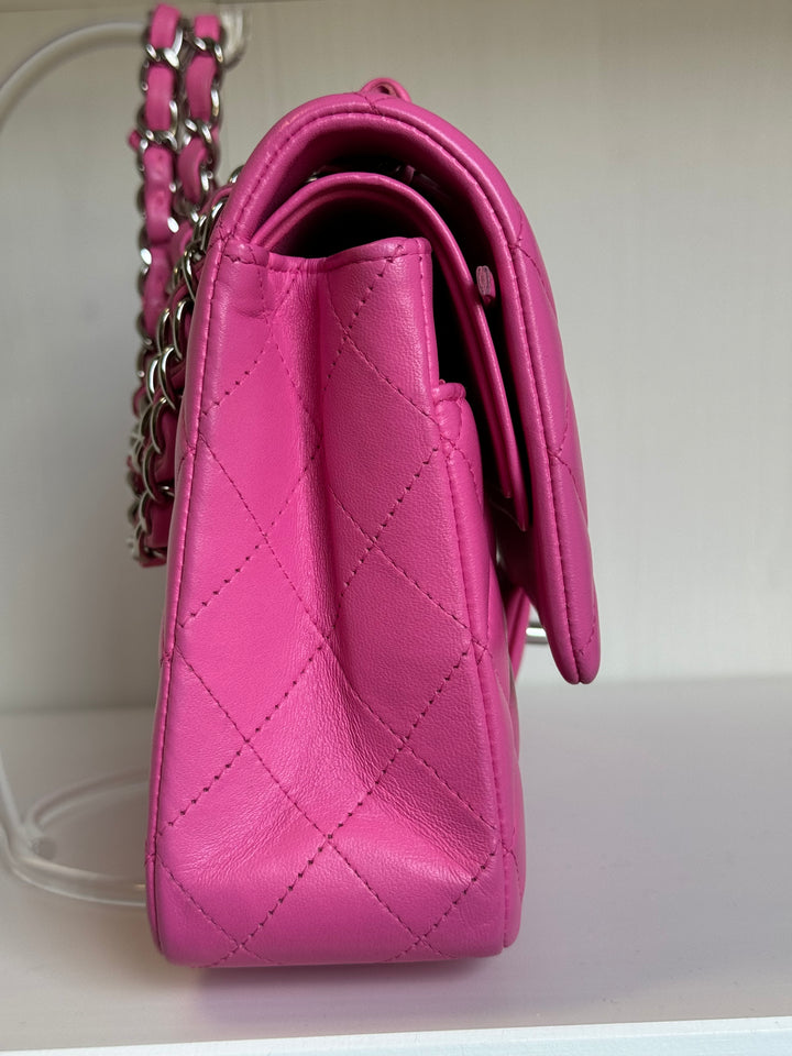 Chanel 21S Pink Neon Lambskin Medium Flap Bag
