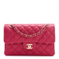 Chanel Dark Pink Small Caviar Classic Flap