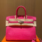 Hermes Rose Shocking Matte Alligator Birkin 25