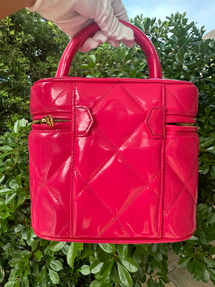 Chanel 1995 Barbie Collection Hot Pink Heart Vanity Case