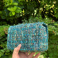 Chanel 19A Blue Egypt Tweed Mini Flap