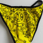 Chanel Spring/Summer 1994 Vintage Yellow Logo Bikini