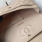 Chanel 23P Ecru Medium Caviar Double Flap Bag