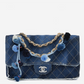 Chanel Denim Paris Dubai Jumbo Pom-Pom Flap